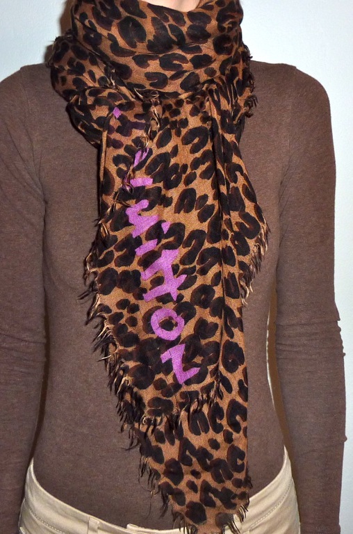 lovely pink monogram scarf - Louis Vuitton shawl scarf - Polyvore